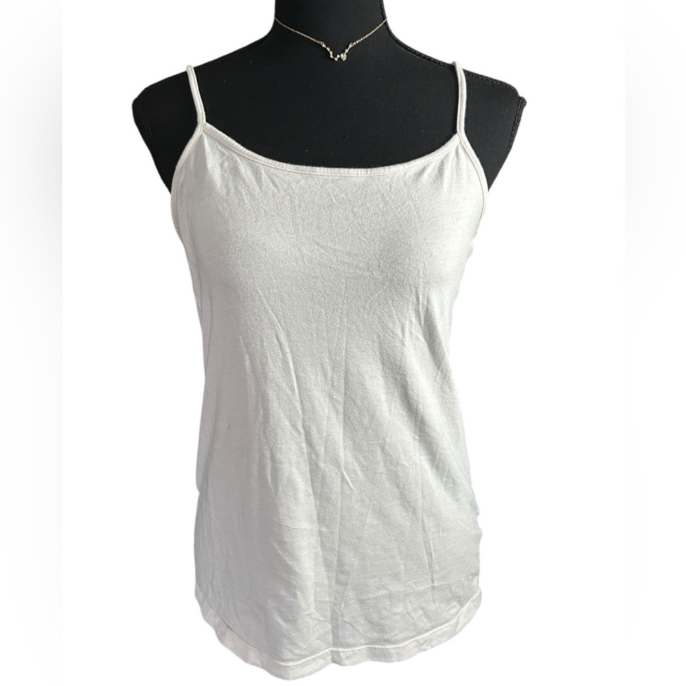 Time and Tru White Camisole Top - Women’s size M | Classic Layering Staple